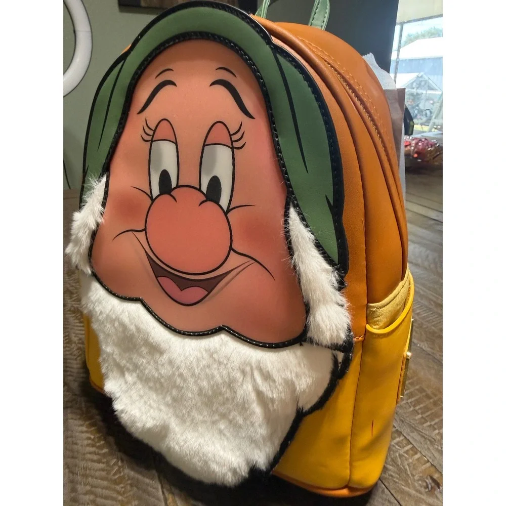 Loungefly Bashful Mini Backpack Disney Snow White Yellow NWT WDBK3140